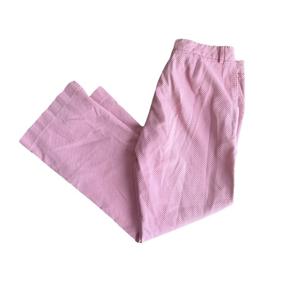Lilly Pulitzer White Label Pink Wide Leg Pants Women's Size 8 Seersucker - Picture 2 of 8